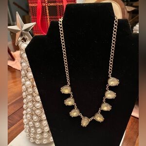 The Limited Gold Tone Necklace with Opalescent Accents